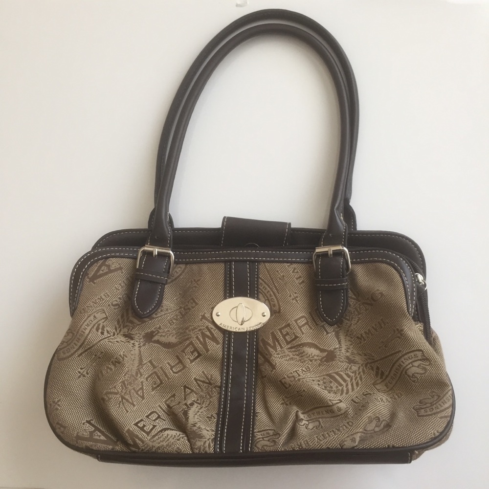 AMERICAN LIVING purse (brown, beige, silver)